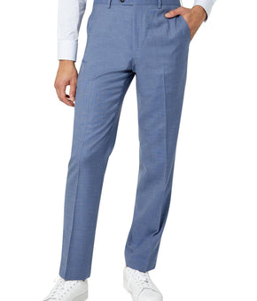 Sean John Mens Classic Fit Flat Front Suit Pants Blue Size 40x30