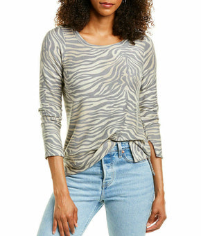 Chaser Scoop Neck T-Shirt Women's Brown Size XS MSRP $79