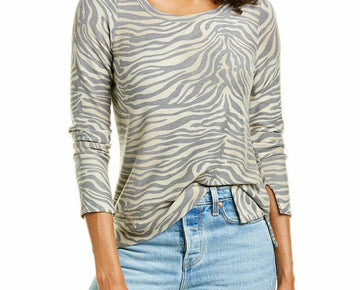 Chaser Scoop Neck T-Shirt Women's Brown Size XS MSRP $79