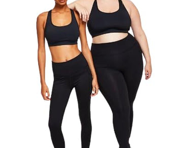 Ideology Women Compression High Waist Pocket 7/8 Length Leggings Black Size 1X