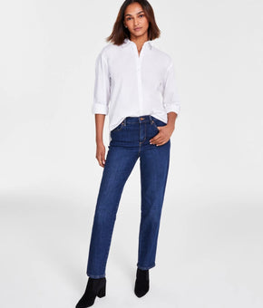 Gloria Vanderbilt Women's Amanda Classic Straight Jeans Blue Size 18W