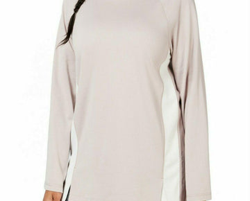 Calvin Klein Women Top Performance Cowl Neck Hoodie Pullover Pink SALE Size S