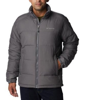 Columbia Men's Pike Lake Water Resistant Puffer Jacket Size L City Grey