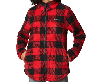 Columbia Women's West Bend Full Zip Fleece Jacket Size XL Red MSRP $100