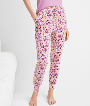 State of Day Women's Sleep Jogger Pants Pink Purple Plus Size 1X MSRP $40 Cotton
