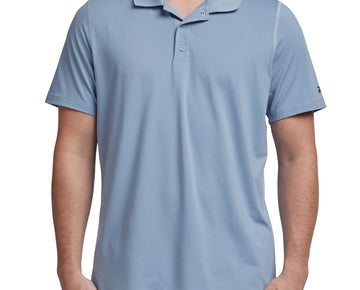 Reebok Mens Regular fit Short Sleeve Polo Shirt Size XL Powder Blue Solid