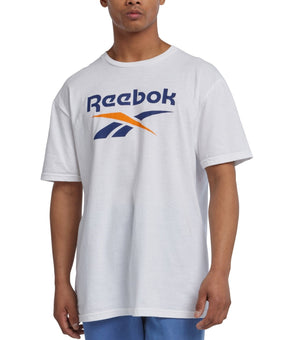 Reebok Mens Regular fit Short Sleeve T-Shirt Graphic Shirt Large White Solid