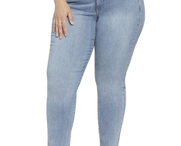 NYDJ womens Plus Sheri Haley Slim Jean, Size 18W Blue MSRP $99
