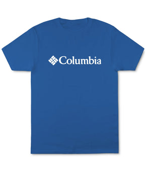 Columbia Mens Regular fit Short Sleeve Graphic T-Shirt Shirt Size S Blue