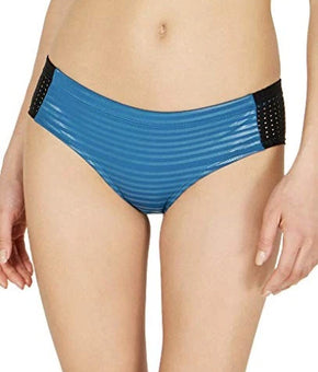 NIKE NWT Shine Stripe Green Blue Hipster Bikini Swimwear Bottoms Size XS $54
