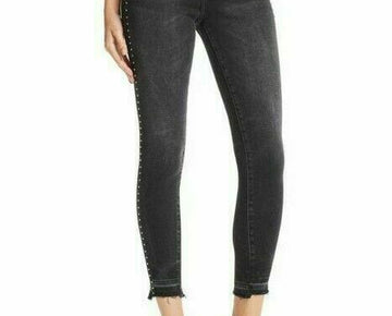DL1961 Chrissy Ultra High Waist Ankle Skinny Jeans Size 30 Black MSRP $209
