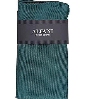 ALFANI Mens Green Satin Pocket Square Handkerchief