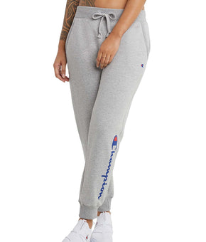 Champion Women's Powerblend Jogger with Graphic Gray Size M