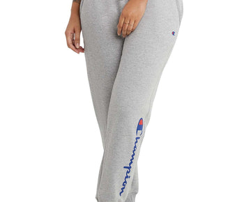 Champion Women's Powerblend Jogger with Graphic Gray Size M