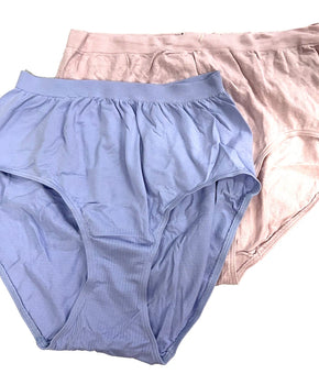 Bali Women's Comfort Revolution Brief Panties 2-PK Pink Blue Size 8/9