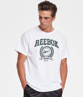 Reebok Mens Regular fit Short Sleeve T-Shirt Shirt XL White Solid