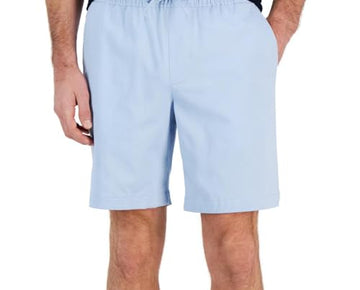 Alfani Mens Drawstring Pockets Casual Shorts Blue Size L
