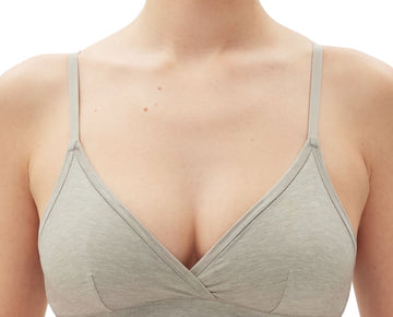 Gap Body Breathe Full Coverage Bralette GPW00153 Heather Gray Size M