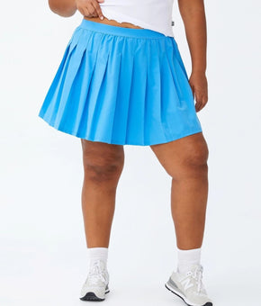 Cotton On Tennis Skirt Womens Size 16 Blue Curve Match Point Pleated Athletic