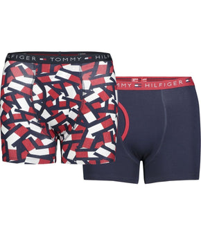 Tommy Hilfiger Big Boys Flag Flip Boxer Briefs Pack of 2 Red Blue Size L (12-14)