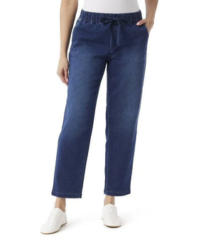 Gloria Vanderbilt Anya Drawstring Pants Blue Petite Size PXL Cotton Spandex