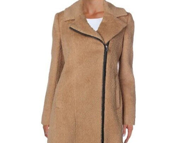 Andrew Marc Women's Shannon Wool Jacket, Camel Beige Size 10 MSRP $595