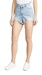 DL1961 Women's Daria Shorts, Lynwood, Blue, Grey, Size S