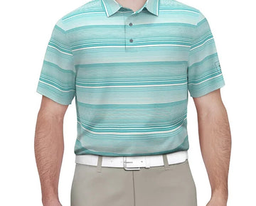 PGA TOUR Men's Linear Energy Performance Golf Polo Shirt Green Size XXL MSRP $68