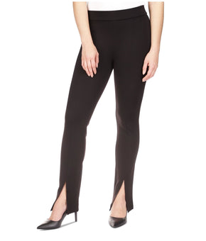 Michael Kors Womens Split Hem Casual Leggings, Black, Petite, Size P/PS