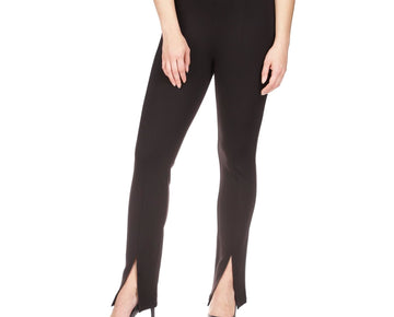 Michael Kors Womens Split Hem Casual Leggings, Black, Petite, Size P/PS
