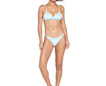 L*Space Jean Bikini Top Blue Siee 36C-D