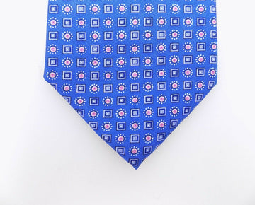 The Men's Store at Bloomingdale's Micro-Circle Silk Classic Tie Blue MSRP $59
