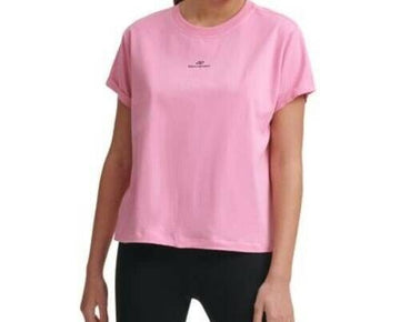 DKNY Women's Sport Cotton Logo T-Shirt Atomic Pink Size XS MSRP $30