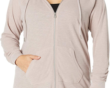 Calvin Klein Womens Performance Zip Up Hoodie Purple Plus Size 2X MSRP $59