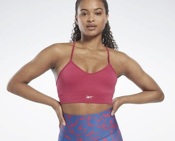 Reebok Women's Workout Ready Sports Bra Pink Size S