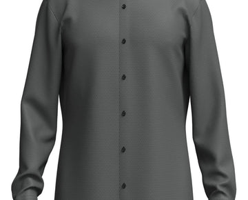 Hugo Boss Mens Slim fit Dress Shirt Size M / 15.5 in Long Sleeve Black