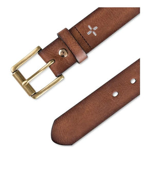Sun + Stone SUN STONE Mens Brown Adjustable Faux Leather Casual Belt Size L