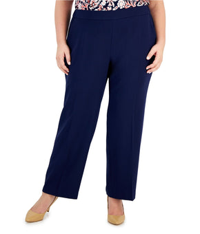 Kasper Womens Stretch Crepe Dress Pants, Blue, Size 3X MSRP $89