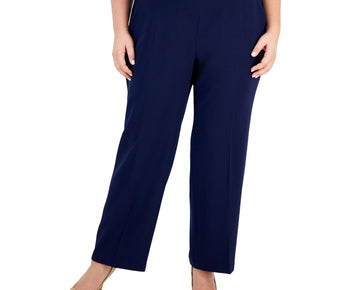 Kasper Womens Stretch Crepe Dress Pants, Blue, Size 3X MSRP $89