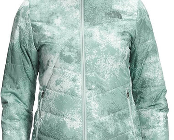 The North Face Women Green Hooded Tamburello Printed Parka Jacket SALE Sz S $159