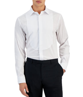 Alfani Mens Slim fit Long Sleeve Button-Up Shirt Medium White Solid