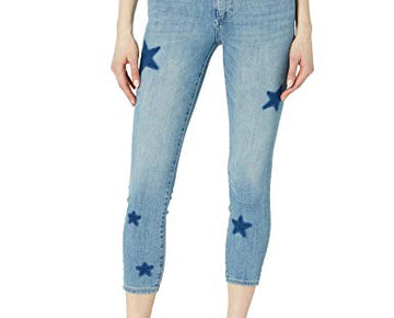 DL1961 Women's Florence Skinny MID Rise Instasculpt Crop Jean, Blue, Size 27