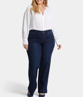 NYDJ Plus Size 14W Teresa Trouser Jeans Blue MSRP $119
