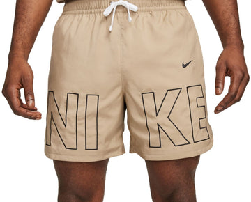 Nike Mens Regular fit Drawstring Shorts XXL / 6 Brown Solid