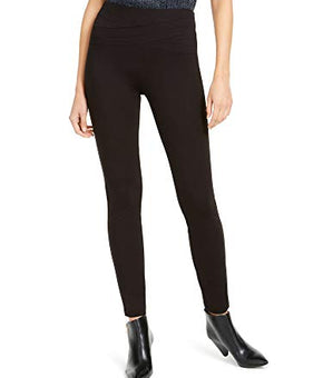 INC Womens Wavy-Waistband Regular Fit Skinny Pants Black 14
