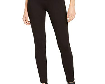 INC Womens Wavy-Waistband Regular Fit Skinny Pants Black 14