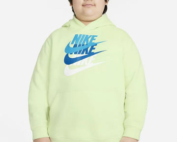 Nike Big Boys Husky Sportswear Pullover Hoodie Light Green Plus Size S MSRP $45