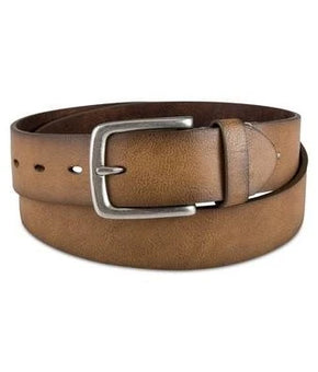 SUN STONE Mens Brown Embroidered Faux Leather Casual Belt Size S 30-32