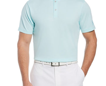 PGA TOUR Mens Edge Collar Polo Shirt Aqua Blue Size XXL MSRP $52