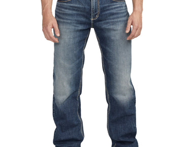 Silver Jeans Co. Men's Craig Classic Fit Bootcut Jeans, Waist Sizes 30-42